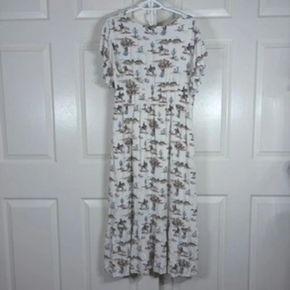 STETSON Western Dress Sz M Lined Pockets Equestrian Ranch Farm Horse Cowgirl - Picture 3 of 12